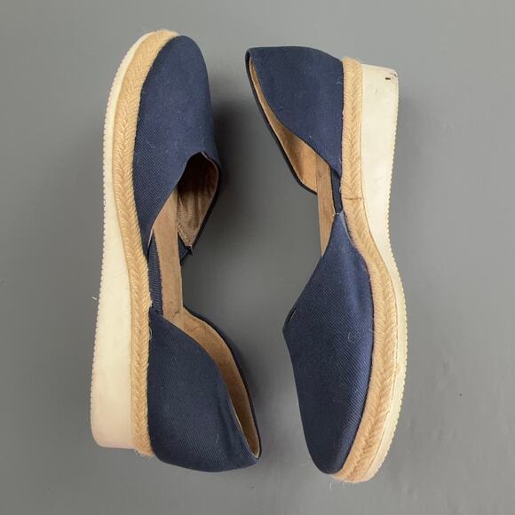 LifeStride Cassidy Navy Espadrille Flats | Size 9.5 | Soft System Comfort - Picture 3 of 10